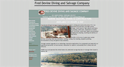 Desktop Screenshot of freddevinedivingandsalvage.com